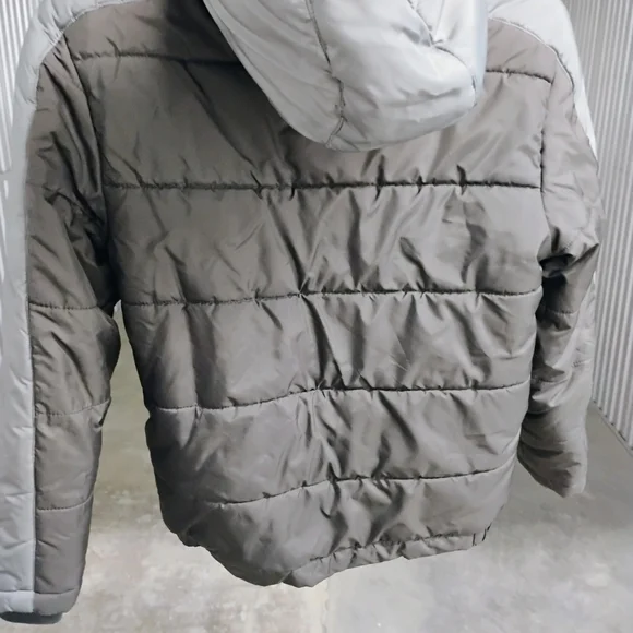 Jordan Kids Gray Puffer Jacket - Picture 3 of 5
